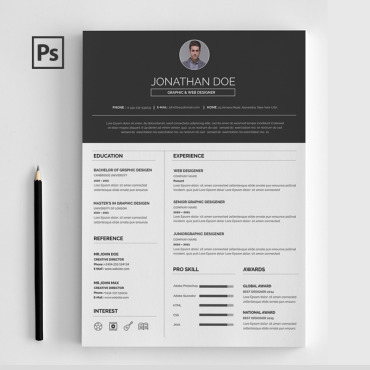 Template Design Resume Templates 75973