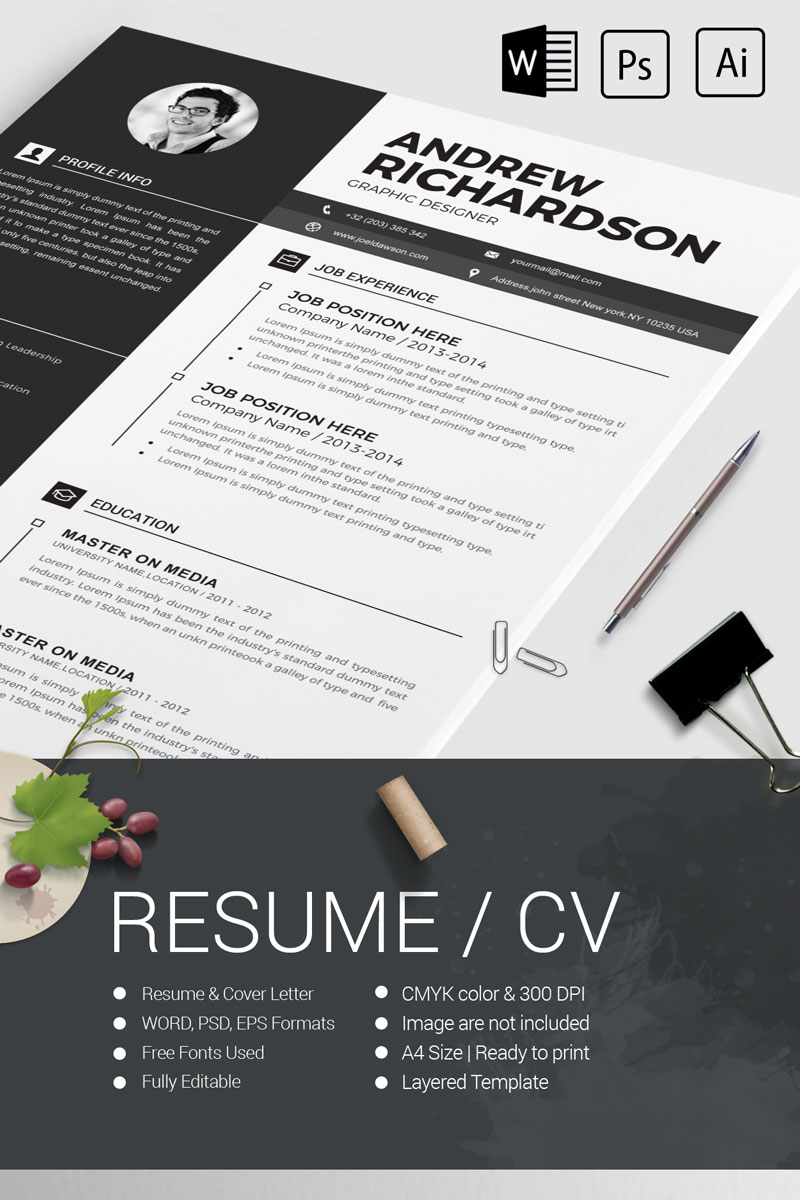 RICHARDSON Resume Template