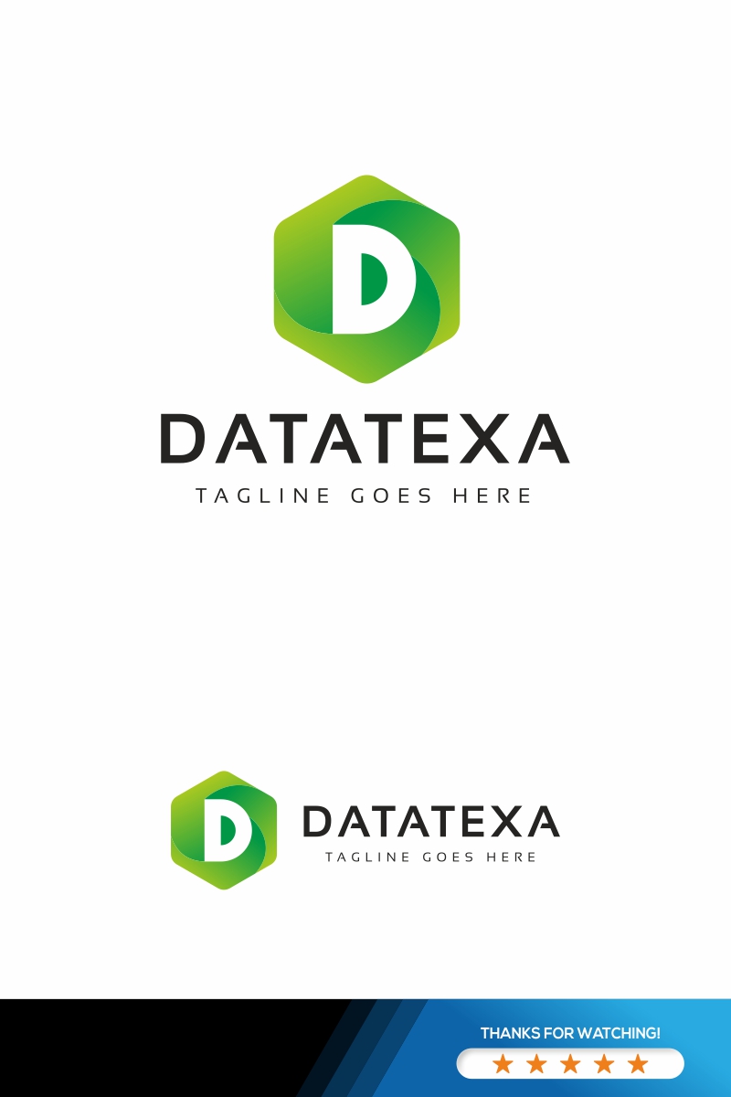 Datatexa D Letter Logo Template