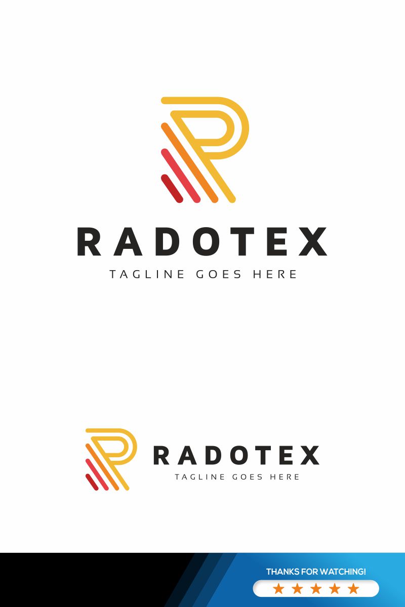 Radotex R Letter Logo Template