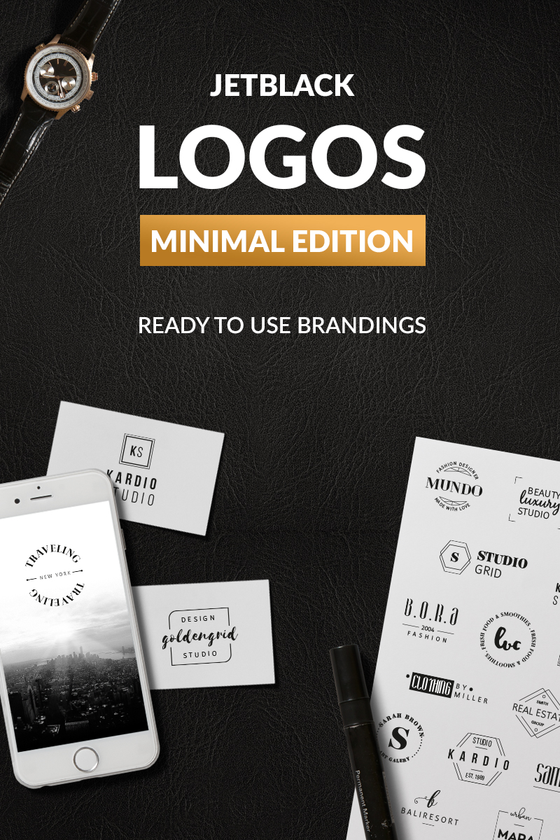 30 Premade Logos - Minimal Edition Logo Template