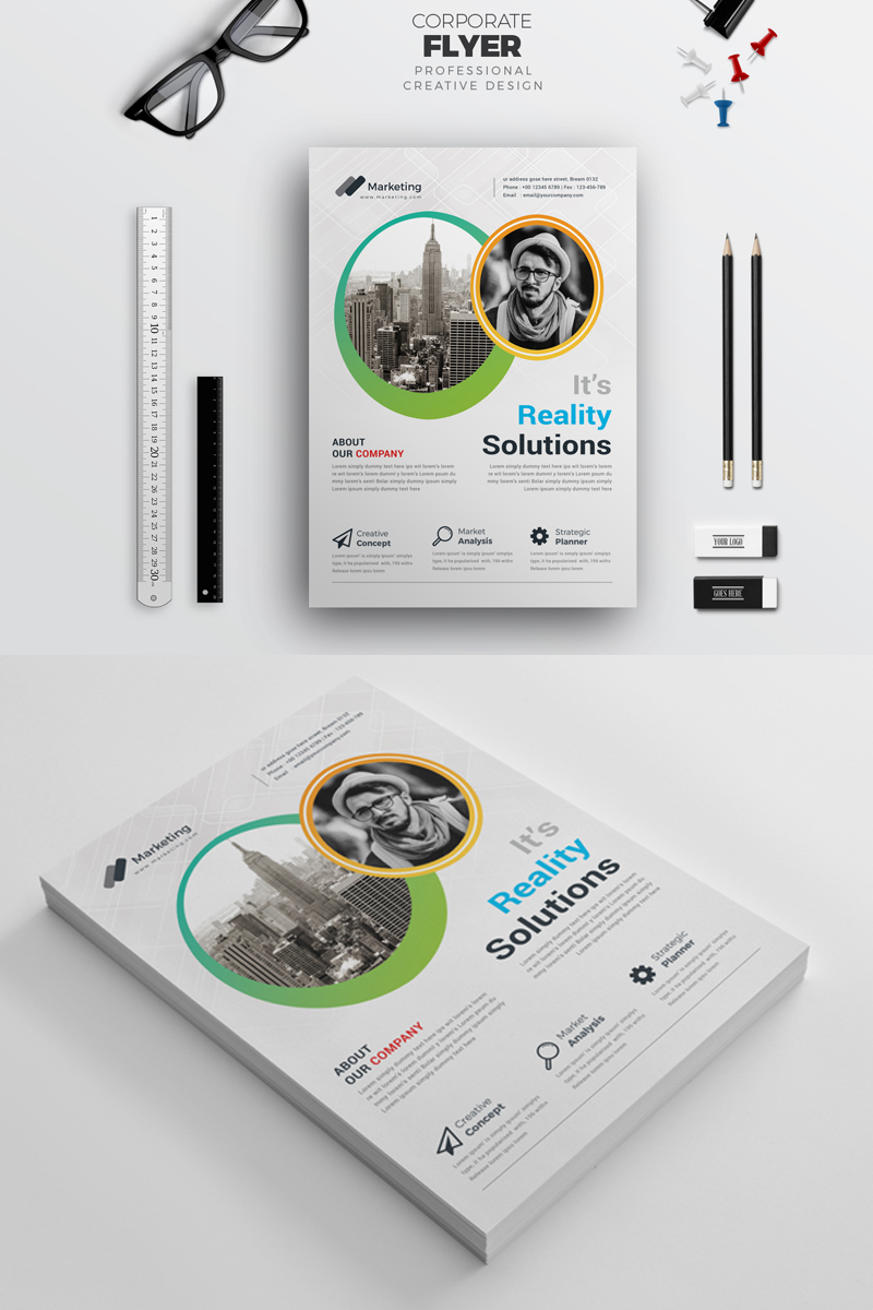 Reality Corporate Flyer - Corporate Identity Template
