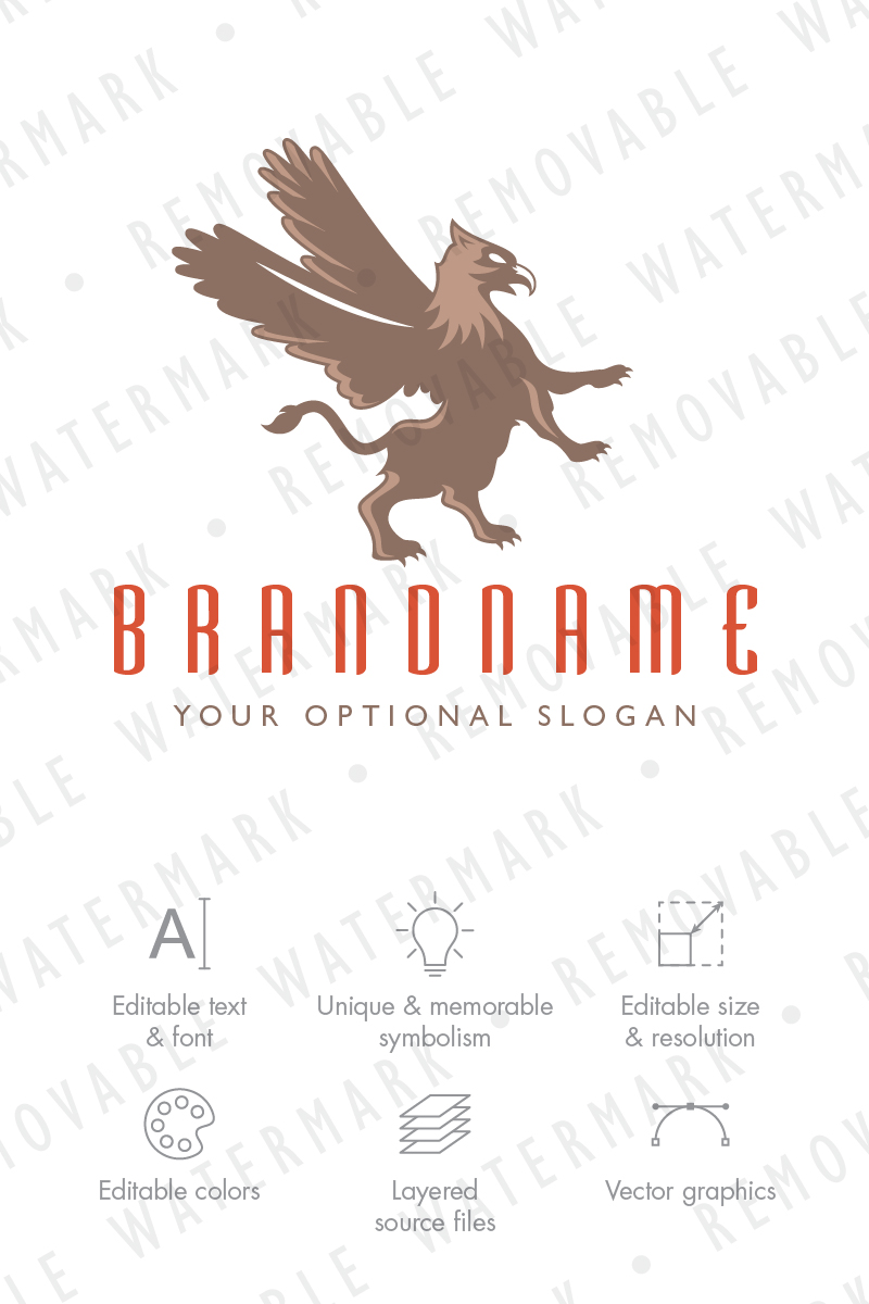 Griffin Guardian Logo Template