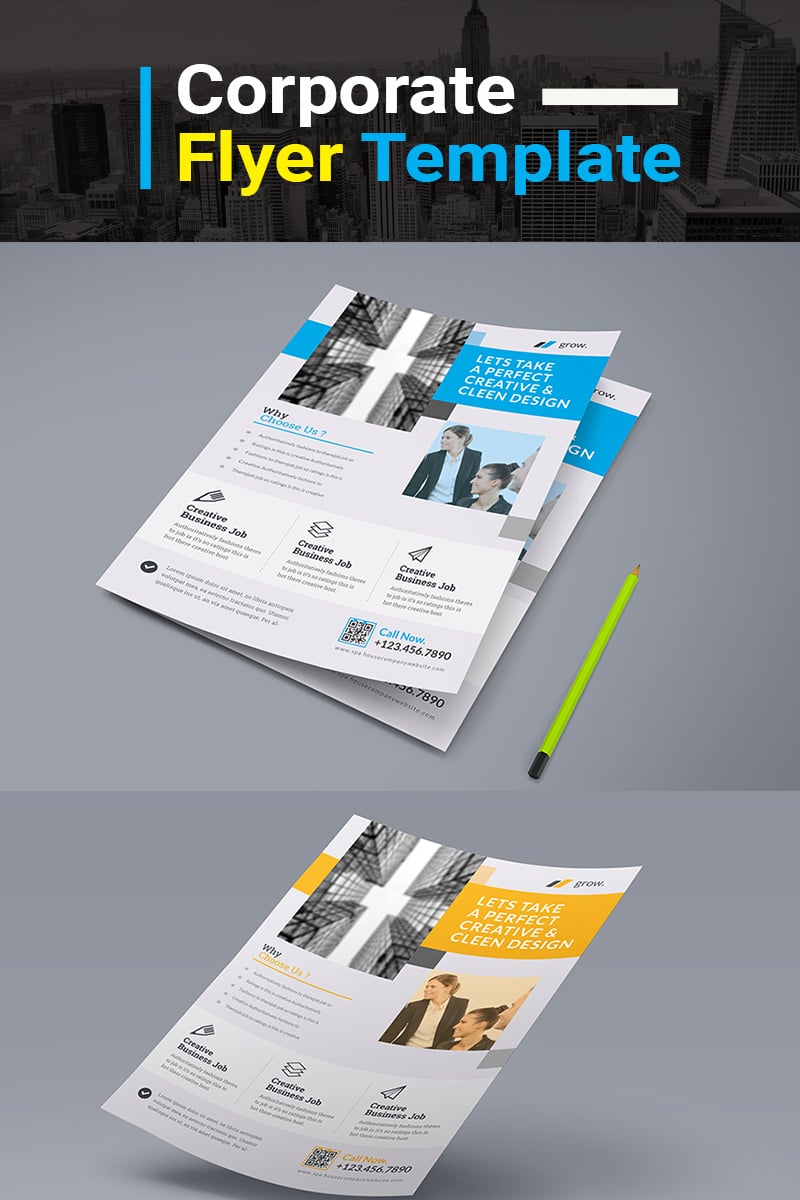 Business Flyer Service PSD - Corporate Identity Template