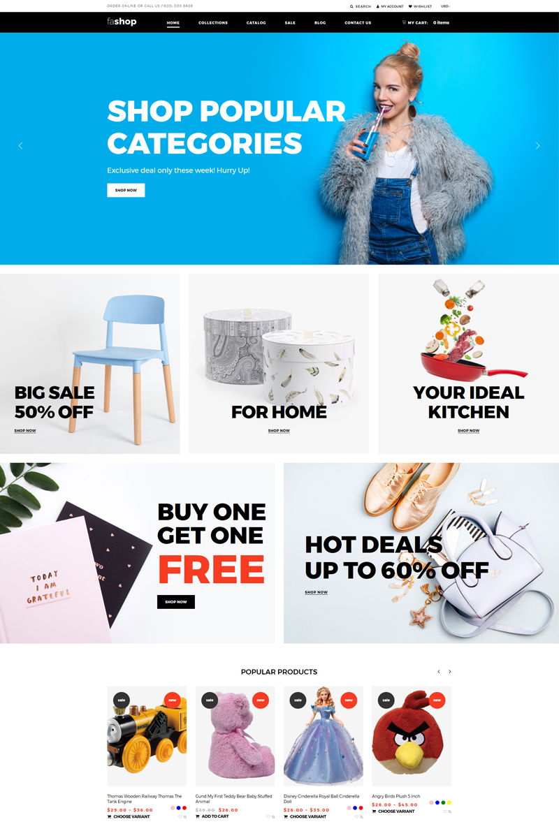 faShop - Wholesale Store Ready-To-Use Clean Shopify Theme