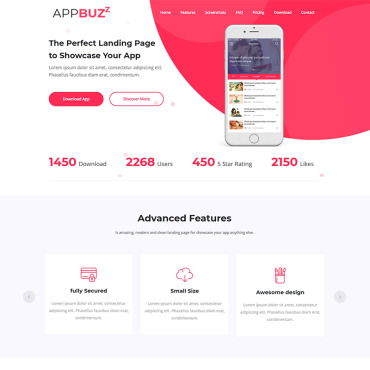 Showcase Template Landing Page Templates 76319