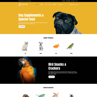 Ecommerce Pets Shopify Themes 76328