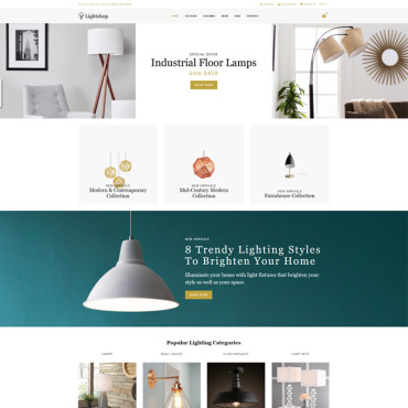 Electronics Lighting Shopify Themes 76329