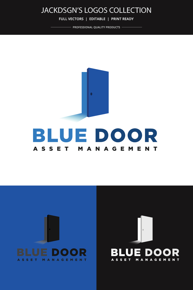 The Blue Door  Logo Template