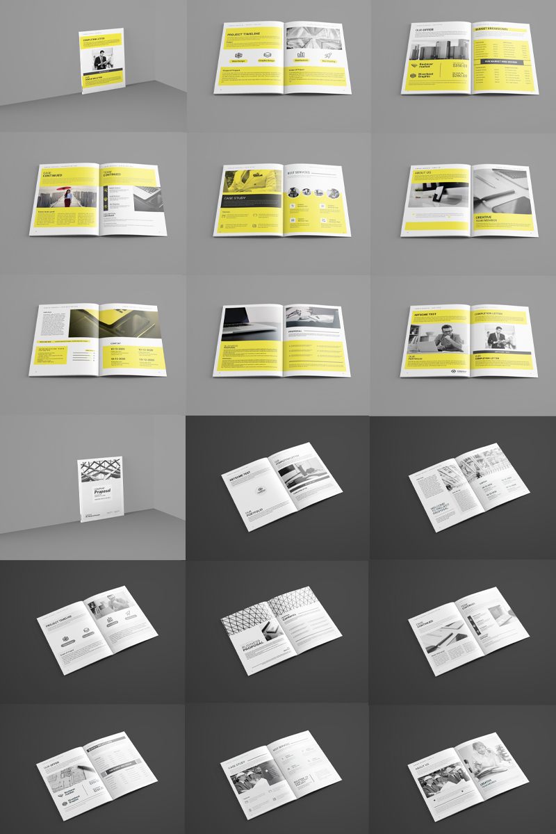 VOLUME Print Ready Proposal 2+ Items Included - Corporate Identity Template
