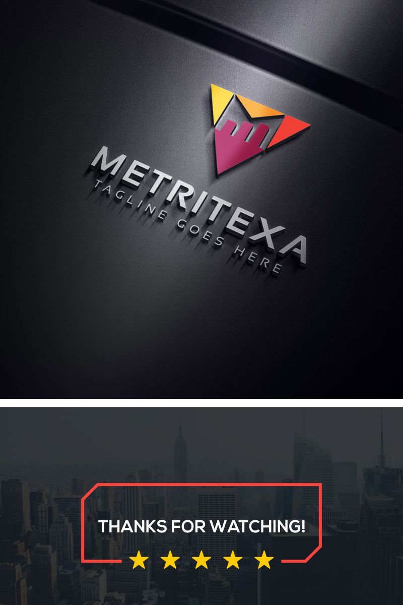 Metritexa M Letter Logo Template