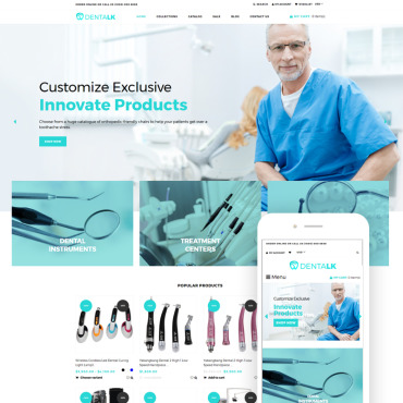 Dentist Ecommerce Shopify Themes 76444