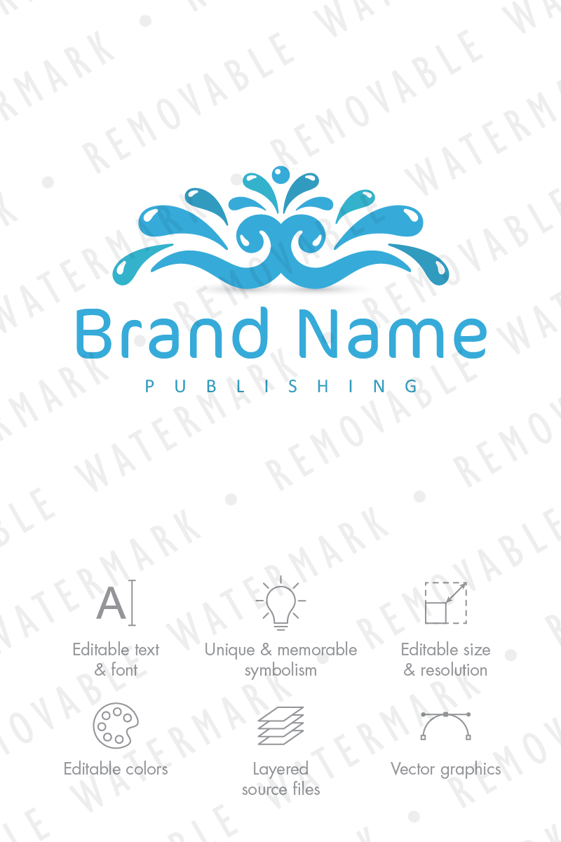 Fountain of Knowledge Logo Template