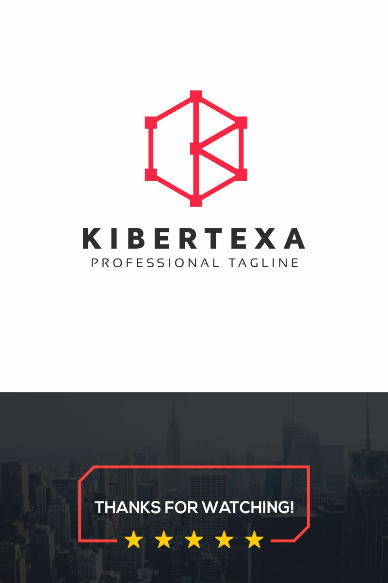 Kibertexa K Letter Logo Template