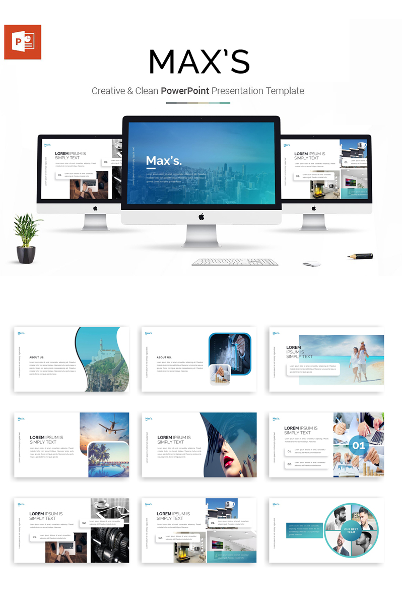 Max's Presentation PowerPoint template