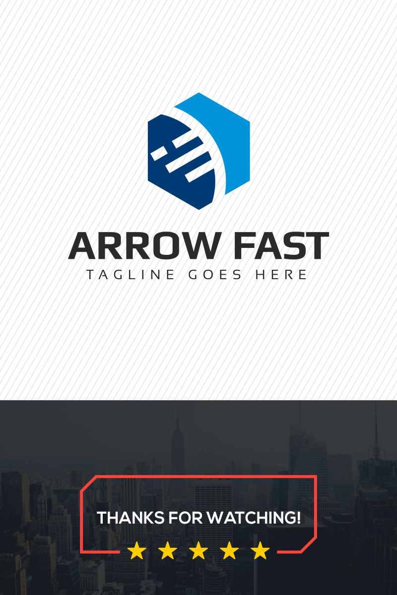 Arrow Fast Logo Template