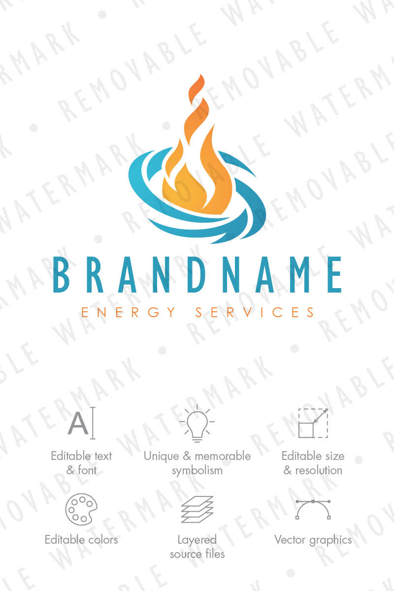 Fire Transformation Logo Template