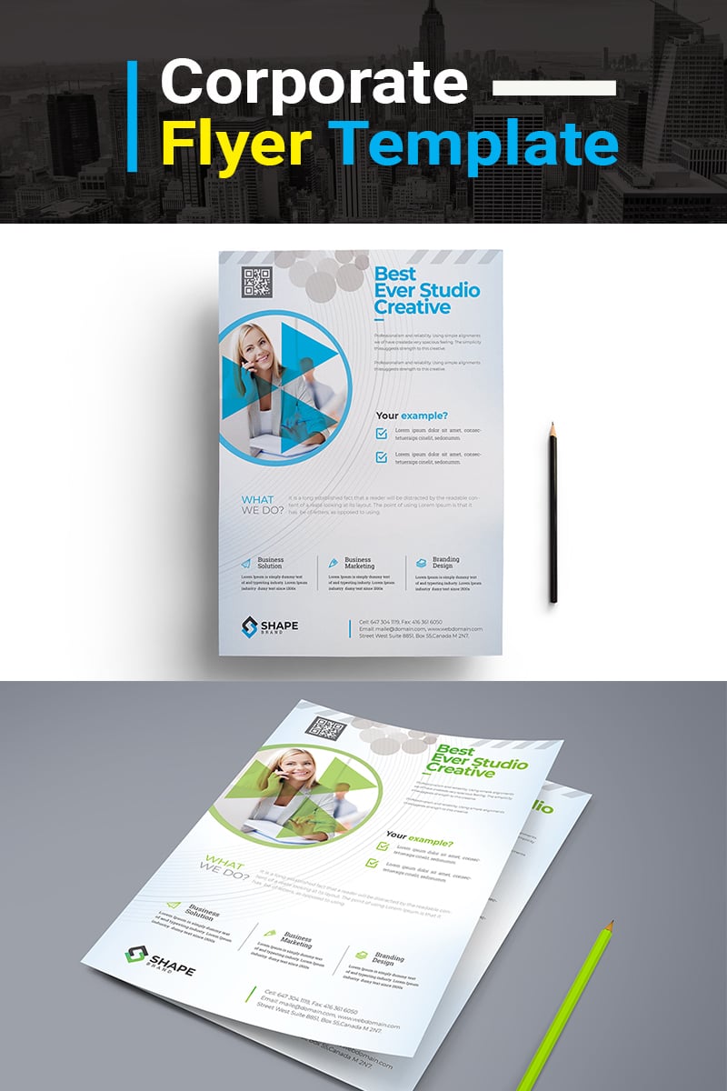 Best Ever Studio Creative Flyer PSD - Corporate Identity Template