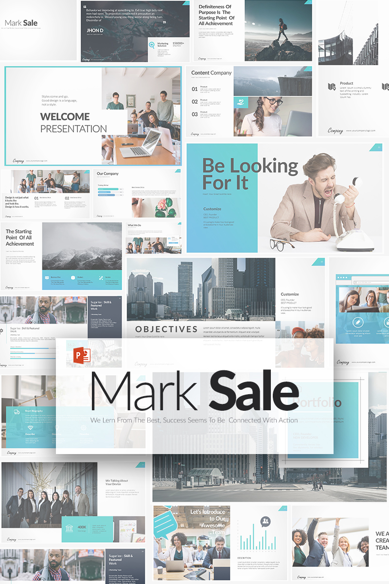 Mark Sale PowerPoint template