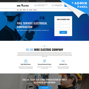 Electricians Residential Landing Page Templates 76671