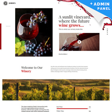 Winery Drink Landing Page Templates 76700