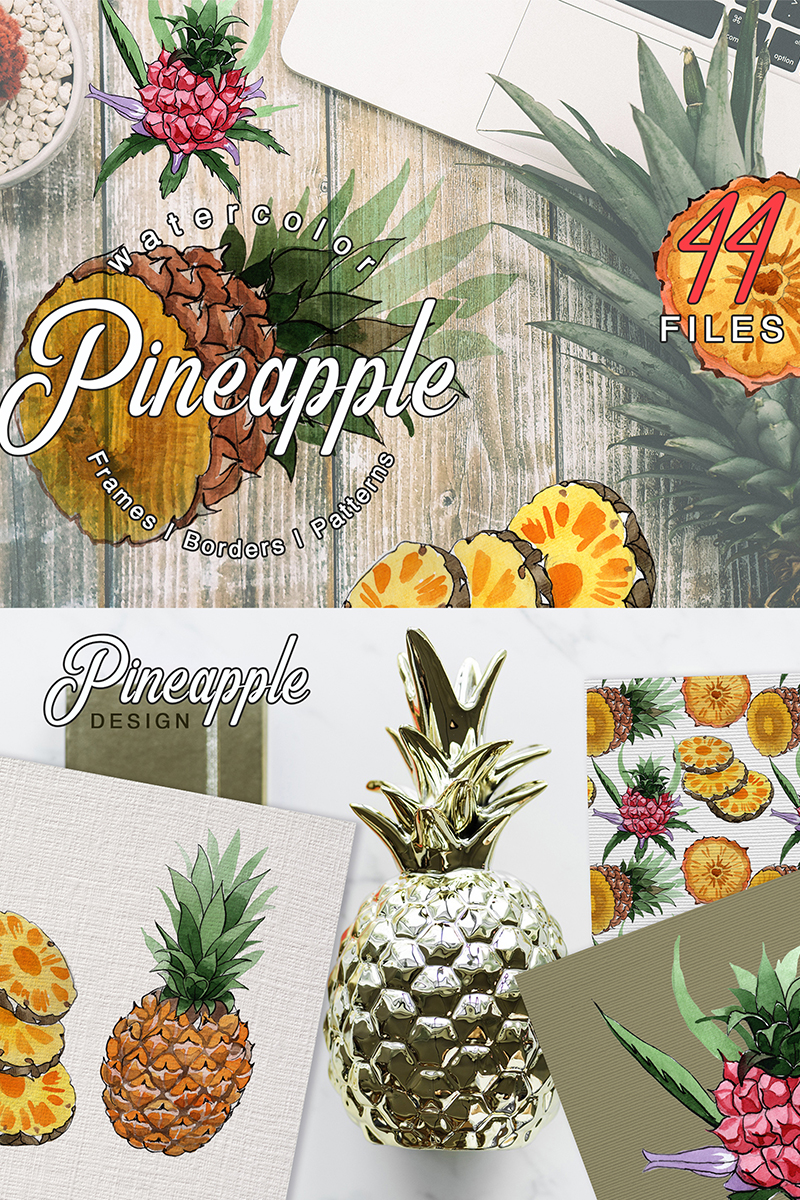 Pineapple Watercolor Png - Illustration