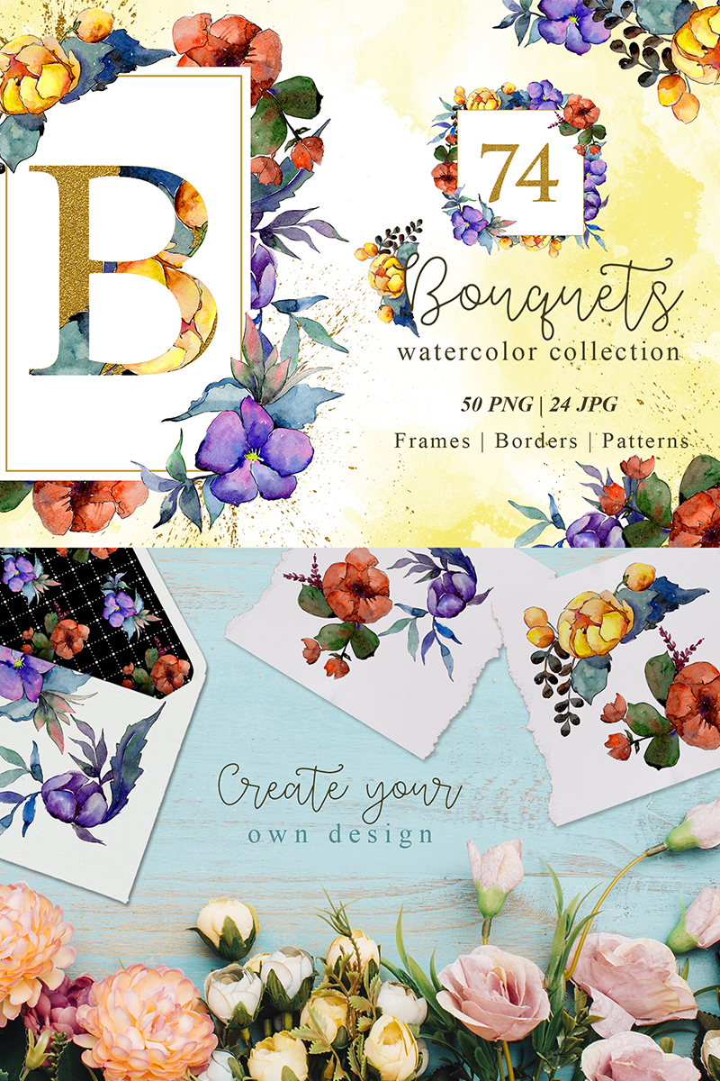Bouquets On March 8 Watercolor Png - Illustration