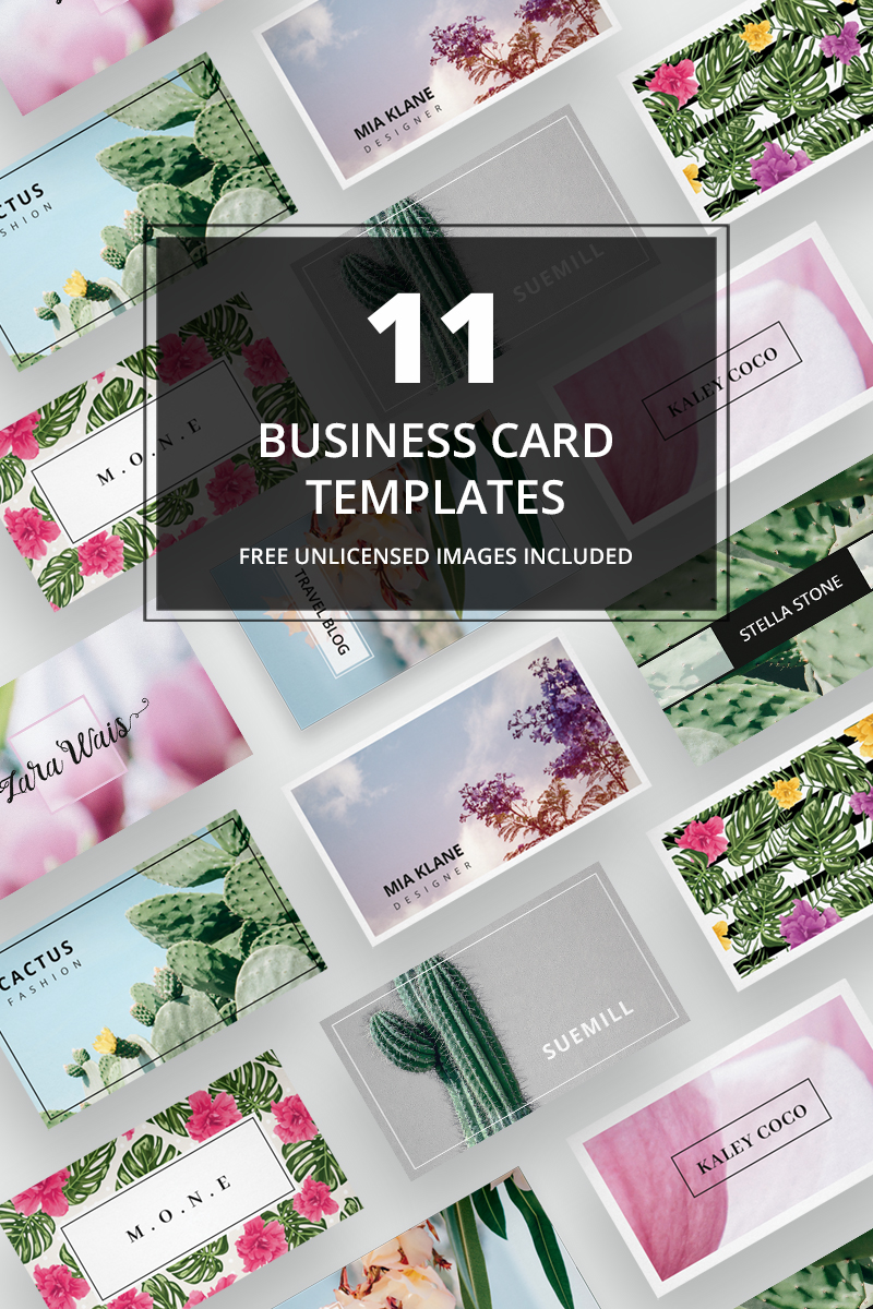 Business Card + images No. 01 - Corporate Identity Template