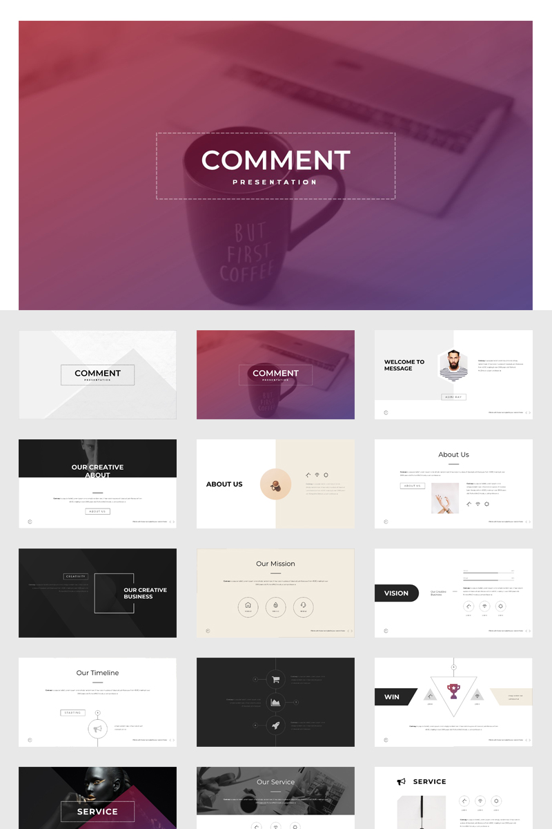 Comment - Creative PowerPoint template