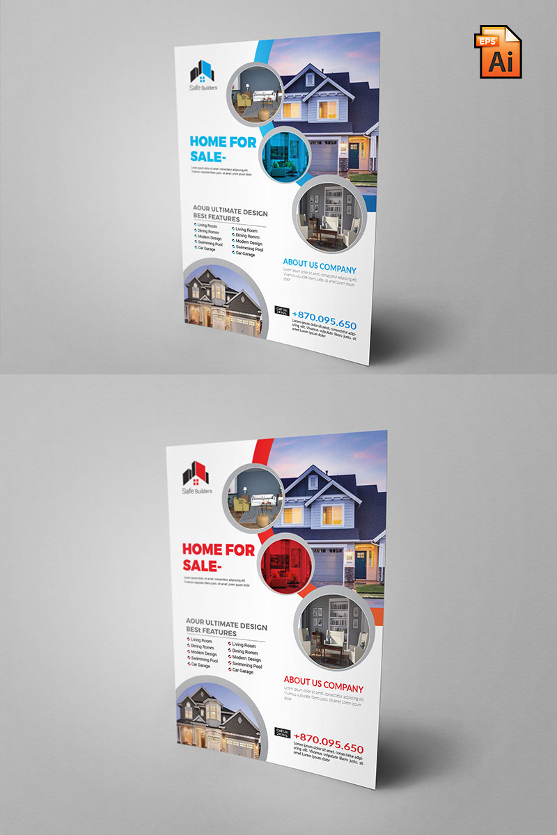 Home Sale Business Flyers - Corporate Identity Template