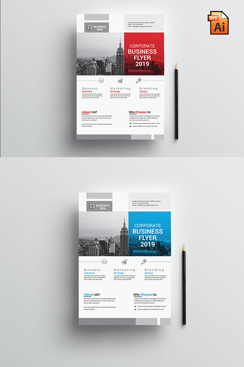 Sample Business Flyers - Corporate Identity Template