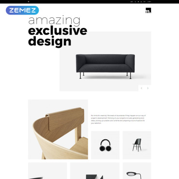 Ecommerce Furniture OpenCart Templates 76791