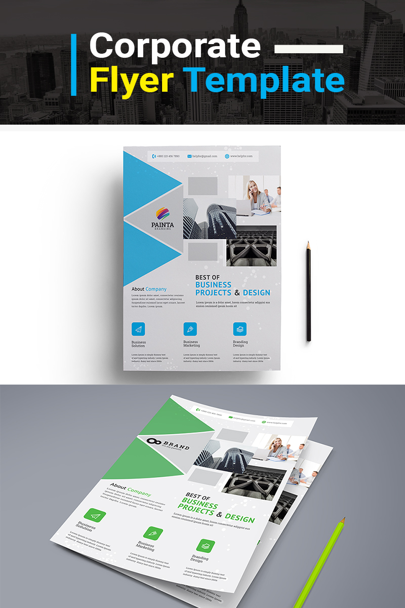 CREATIVE THINKING INSPIRES IDEAL FLYER Templates PSD