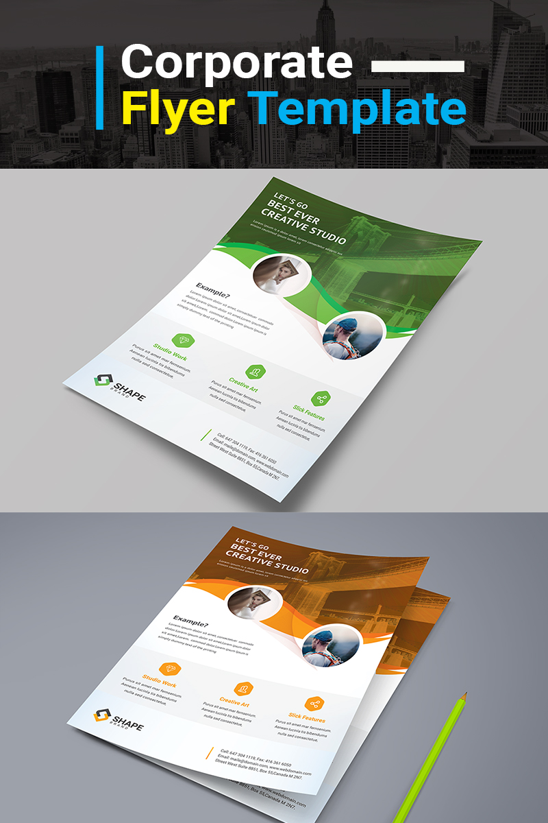 BEST OF BUSINESS PROJECTS & DESIGN FLYER PSD - Corporate Identity Template