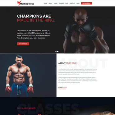 Boxing Wrestling WordPress Themes 76830