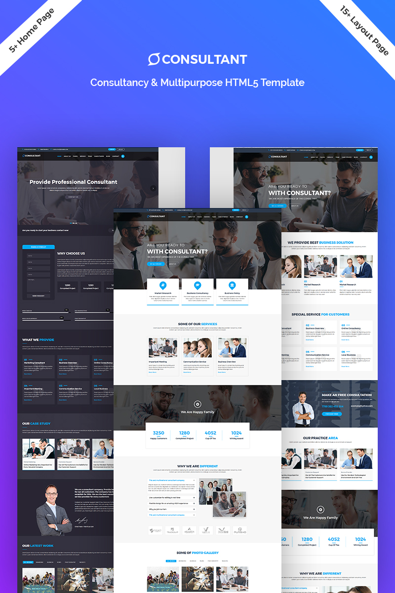 Consultant - Multipurpose HTML5 Landing Page Template