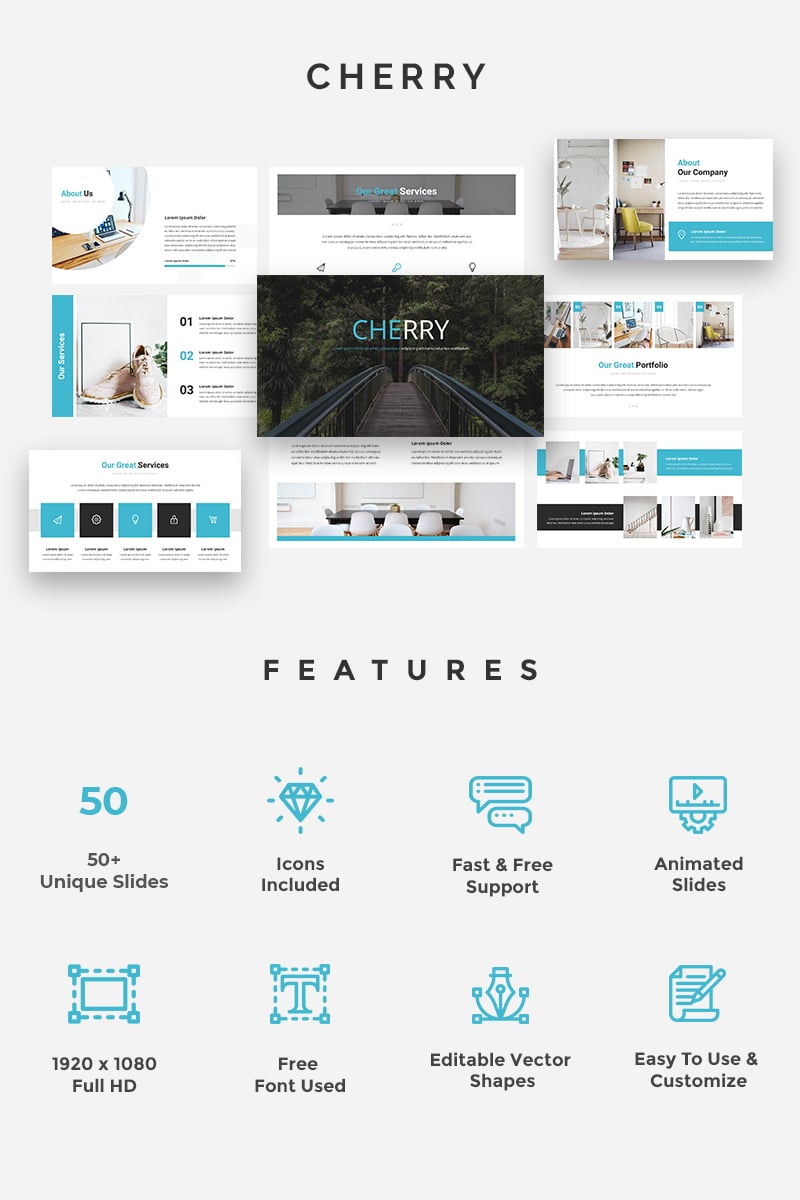 Cherry - Creative - Keynote template