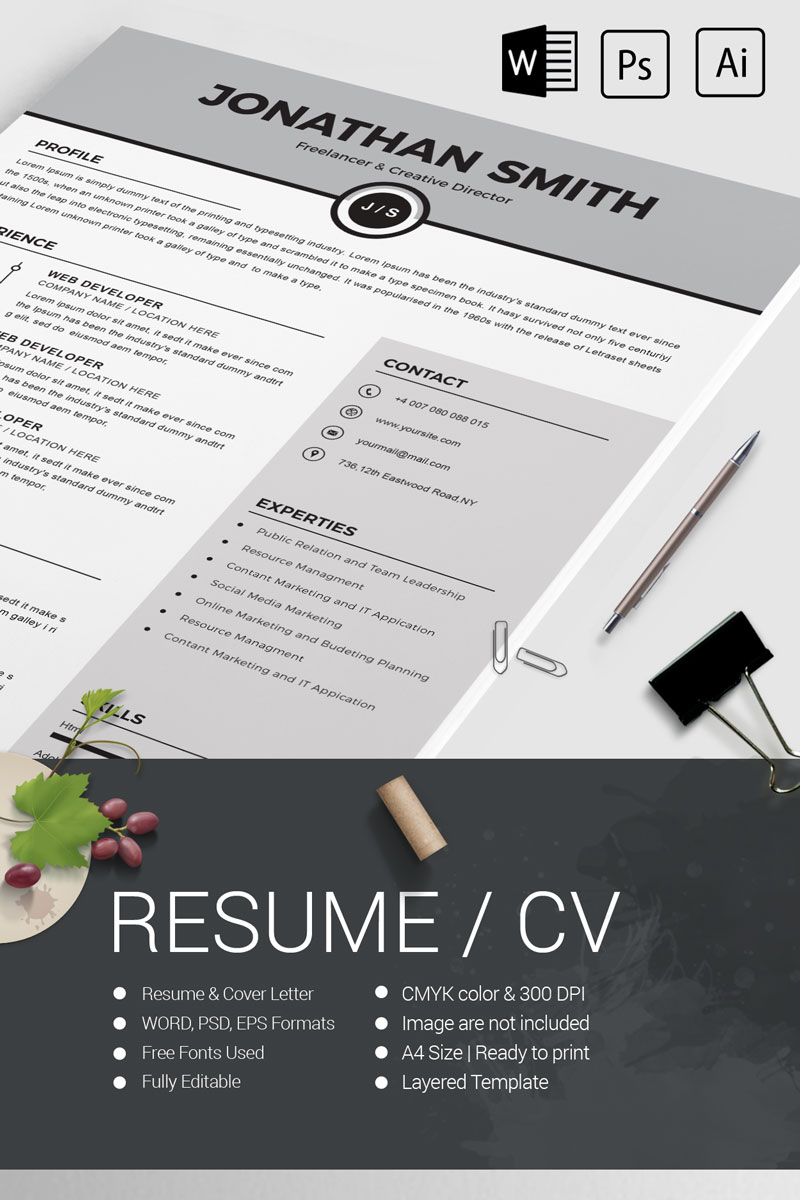 Jonathon Smith Resume Template