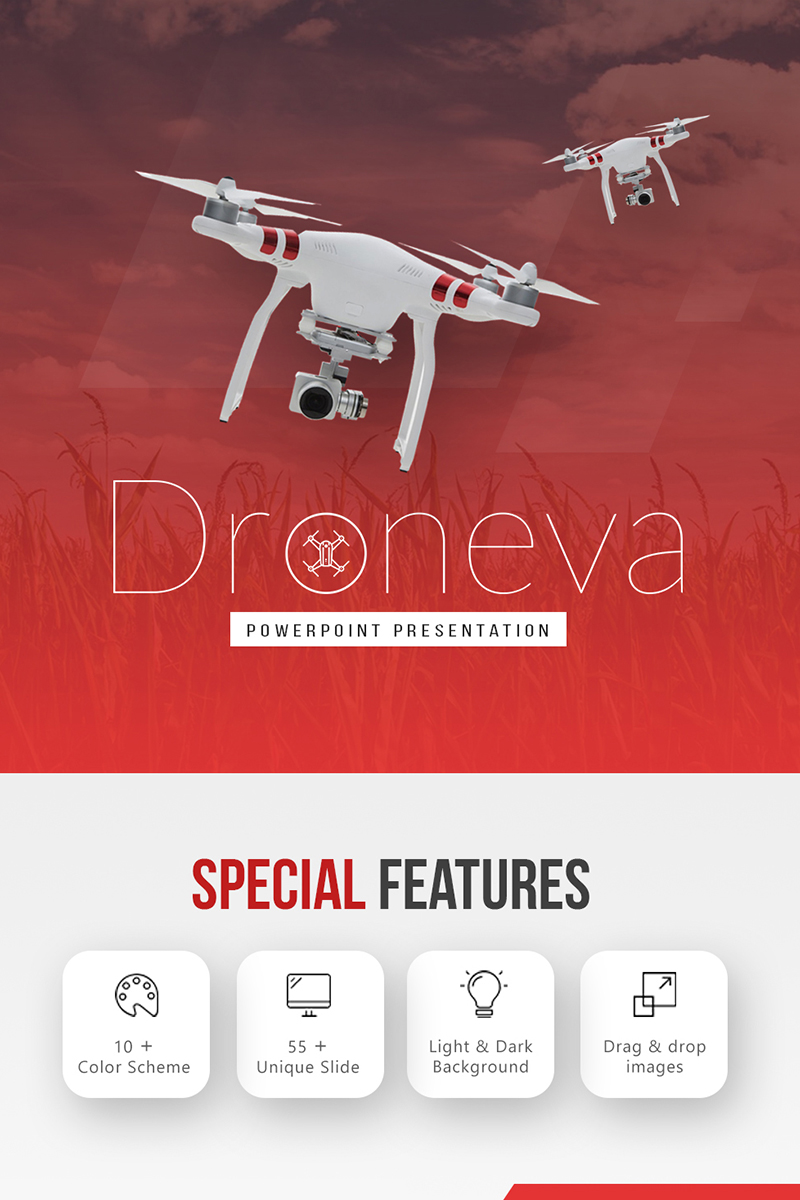 Droneva - Technology PowerPoint template