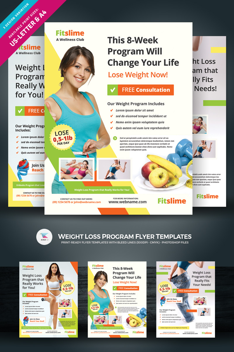 Weight Loss Program Flyer - Corporate Identity Template