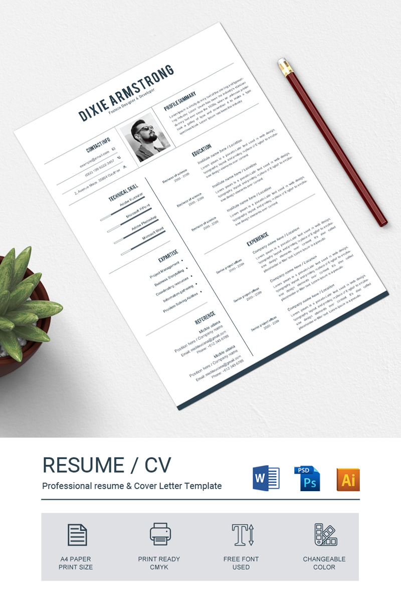 Dixie Armstrong Resume Template