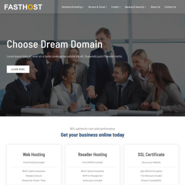 Cloudhosting Domainsearch Responsive Website Templates 77188