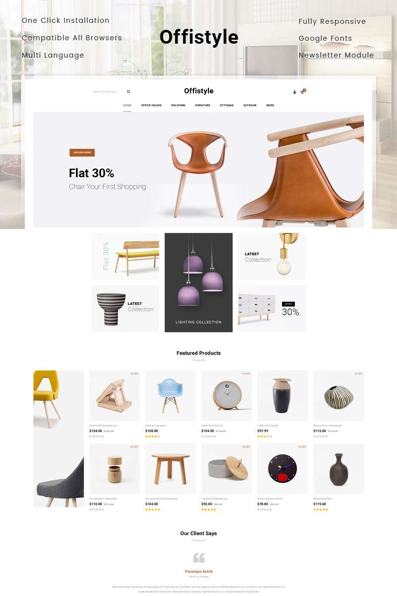 Offistyle - Furniture Shop OpenCart Responsive Template