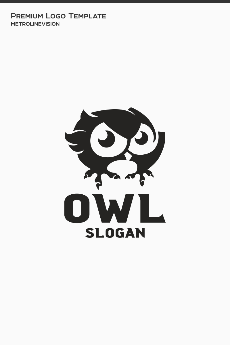 Angry Owl Logo Template
