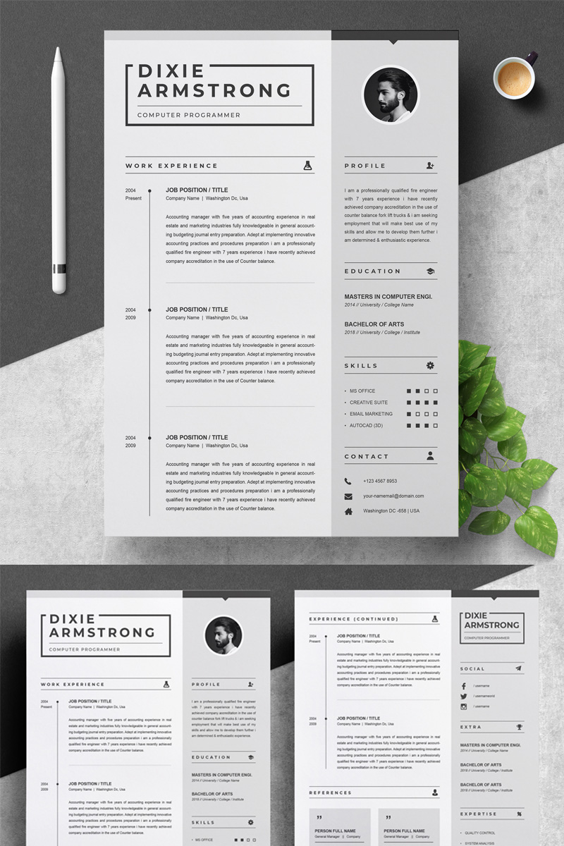 Dixie Resume Template