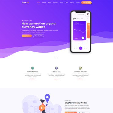 Application Business Landing Page Templates 77392