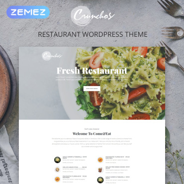 Dishes Menu WordPress Themes 77397