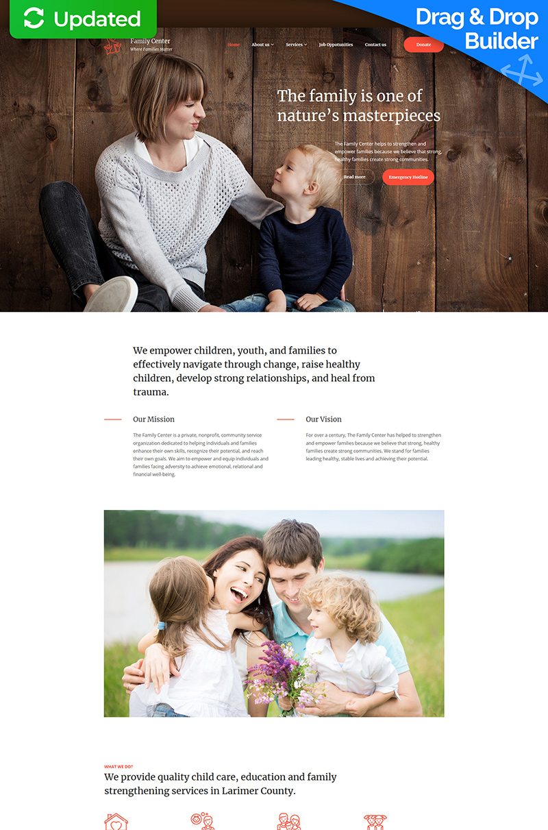 Family Center  - Counseling Moto CMS 3 Template
