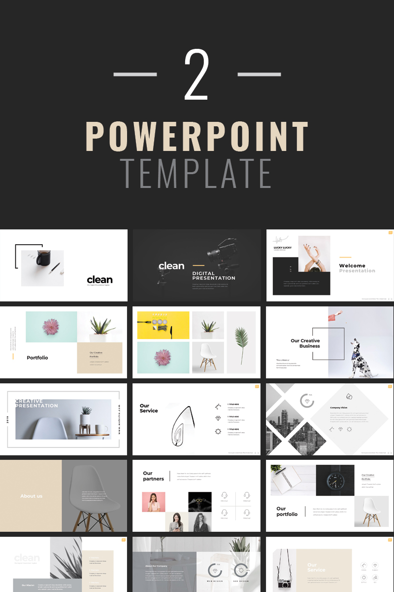 Clean - PowerPoint template