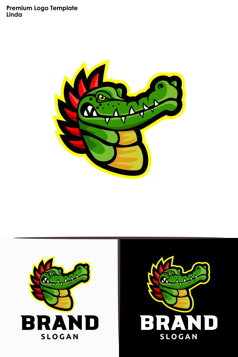 Crocodile Logo Template